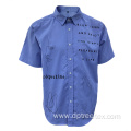 Custom Men's Short Sleeve Printing Casual Shirt